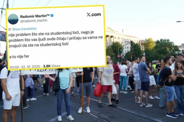 BUKTI RAT MEĐU BLOKADERIMA! Radomir Martin otkrio pravu pozadinu studentske liste (FOTO)