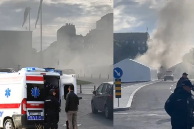 JEDNA OSOBA RANJENA, JEDNA UHAPŠENA! Pucnjava i požar kod Narodne skupštine!