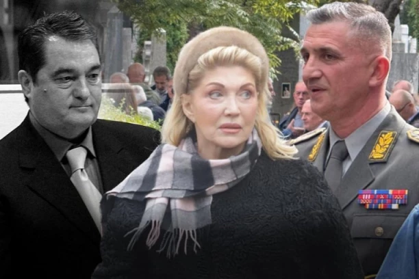 TEŠKA VOJNIČKA SUZA! Zet Suzane Mančić ZAPLAKAO na sahrani bivšeg tasta Nebojše Pavkovića, pa pogledao u SINA!