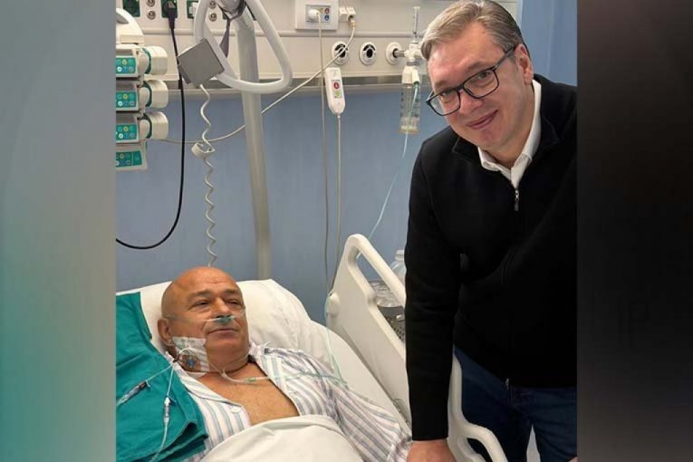 VUČIĆ POSETIO UPUCANOG MILANA: Lekari su mu izvadili metak, koji je primio pošto je napadača pitao "Treba li Vam nešto, gospodine?" (FOTO)