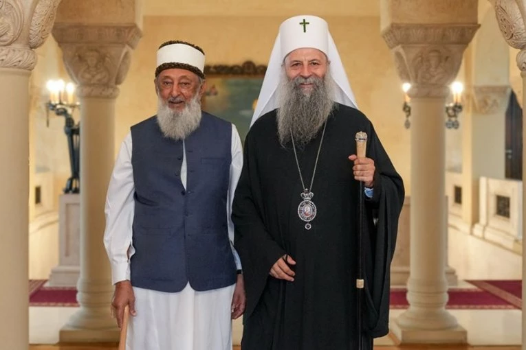 DVOJICA DUHOVNIKA, JEDAN CILJ: Patrijarh Porfirije primio poznatog islamskog teologa i učenjaka Imrana Nazar Hoseina