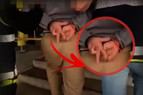 "VRAČARAC" PRILIKOM HAPŠENJA POKAZAO TRI PRSTA! Šokantno ponašanje uhapšenog pripadnika klana tokom sprovođenja! (VIDEO)