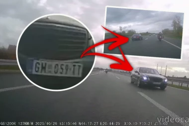 DIVLJAČKA VOŽNJA NA MILOŠU VELIKOM! Mercedes "rušio" sve pred sobom! (FOTO, VIDEO)