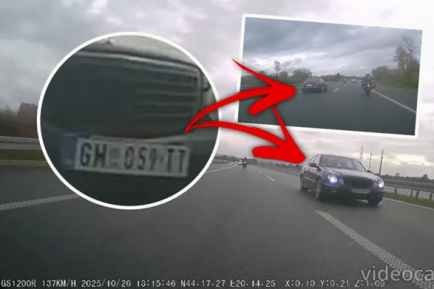 DIVLJAČKA VOŽNJA NA MILOŠU VELIKOM! Mercedes "rušio" sve pred sobom! (FOTO, VIDEO)