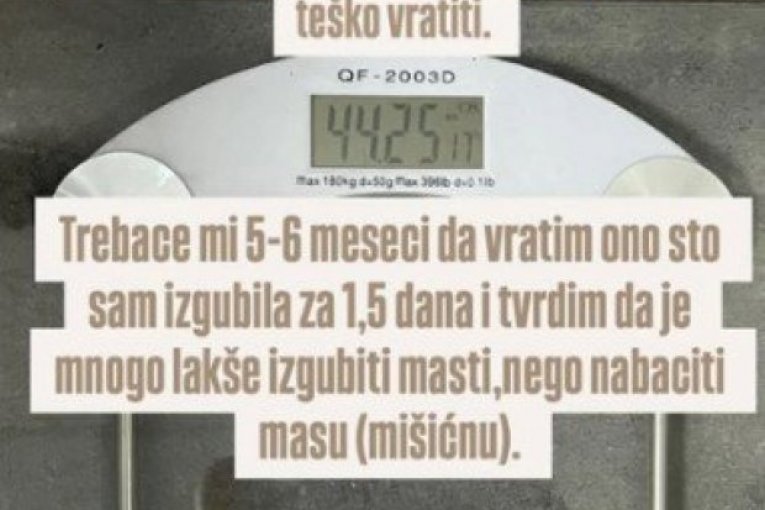 Katarina Lazić smršala