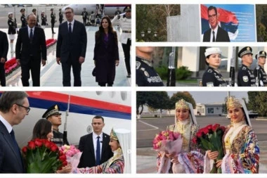 "SPREMNI DA GRADIMO JOŠ ČVRŠĆE MOSTOVE PRIJATELJSTVA I POVERENJA" Vučić se oglasio iz Uzbekistana - Pogledajte kako su ga dočekali (FOTO)