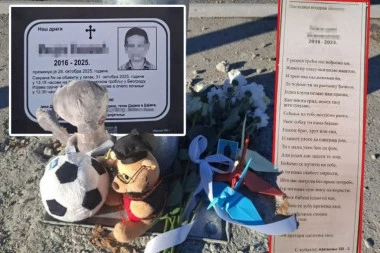 "JEDNA KLUPA OSTADE NAM PRAZNA!" Drugari iz odeljenja se oprostili od dečaka koji je poginuo s roditeljima: Zauvek tvoje III-2