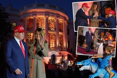 DONALD I MELANIJA NASTAVILI TRADICIJU: Trampovi, uz čuveni hit Majkla Džeksona, organizovali prijem povodom Noći veštica (VIDEO)
