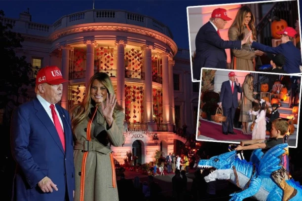 DONALD I MELANIJA NASTAVILI TRADICIJU: Trampovi, uz čuveni hit Majkla Džeksona, organizovali prijem povodom Noći veštica (VIDEO)