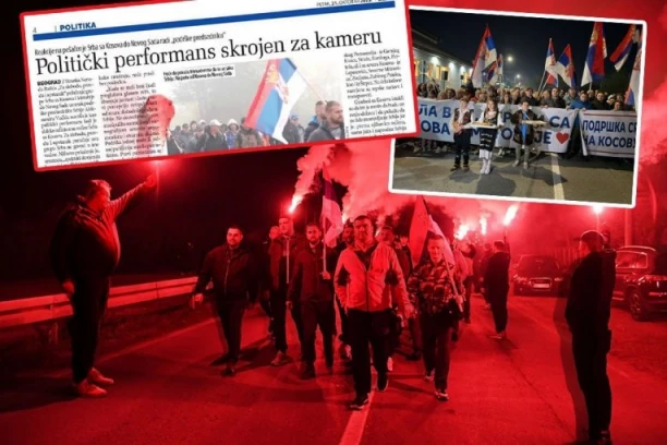 ANTISRPSKIM LICEMERIMA SMETAJU SRPSKE ZASTAVE! Kad Srbi s Kosova i Metohije šetaju, to je "politički performans", a zastave Hamasa su im "praznik za oči i dušu"!