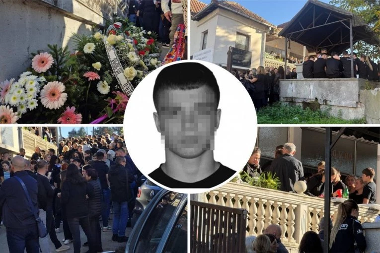 "PUTUJ, ŠAMPIONE!" Zagrljena deca jecaju na sahrani talentovanog džudiste Partizana koji je poginuo u udesu kod Novog Sada! (FOTO)