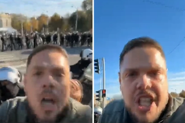 UHAPŠEN VLADIMIR ŠTIMAC! Predvodio nerede ispred Skupštine Srbije i pozivao na nasilno rušenje države! (VIDEO)