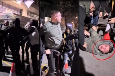 SNIMAK HAPŠENJA VLADIMIRA ŠTIMCA! I s lisicima na rukama nastavio da divlja! (VIDEO)