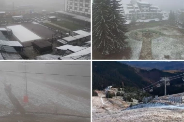 U SRBIJI PADAO SNEG! Zebeleo se OVAJ deo zemlje - temperatura pala sa 26 stepeni na -1! (FOTO)