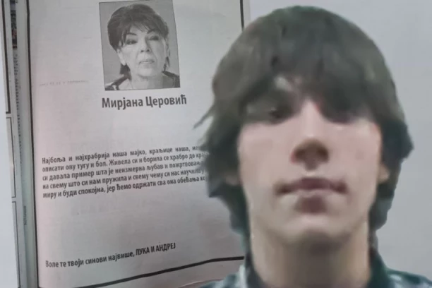 MAJKO, ODRŽAĆU OBEĆANJE KOJE SAM TI DAO! Luka Cerović se iz zatvora oprostio od preminule majke - Čitulju dao i vođa "vračarskog klana"!