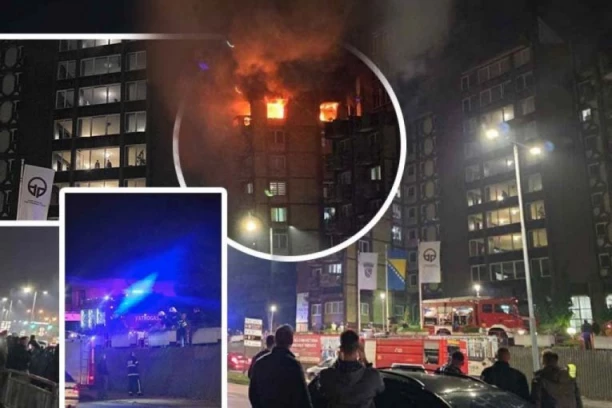 PRVI SNIMCI STRAVIČNOG POŽARA U TUZLI! Najmanje sedam osoba stradalo - VATROGASCI SE BORE SA VATRENOM STIHIJOM! (FOTO, VIDEO)