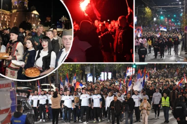 VELIČANSTVEN SKUP ISPRED SKUPŠTINE! Oko 47.500 ljudi dočekalo Srbe s Kosmeta, Vučević poručio: "ONI ČUVAJU 26 GODINA SRPSKO IME I PREZIME NA OKUPIRANOJ TERITORIJI" (FOTO, VIDEO)