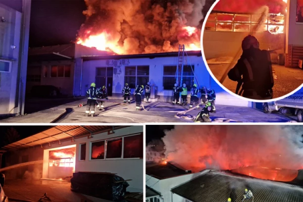 VELIKI POŽAR NOĆAS IZBIO U RADOMLJU! Do jutra buktinju gasilo 150 vatrogasaca!