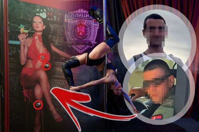 EKSKLUZIVNE FOTOGRAFIJE PUCNJAVE U STRIPTIZ-KLUBU! Drogirani žandarm pucao čoveku pored glave, pa lupao glavom o beton kad su došli da ih hapse!