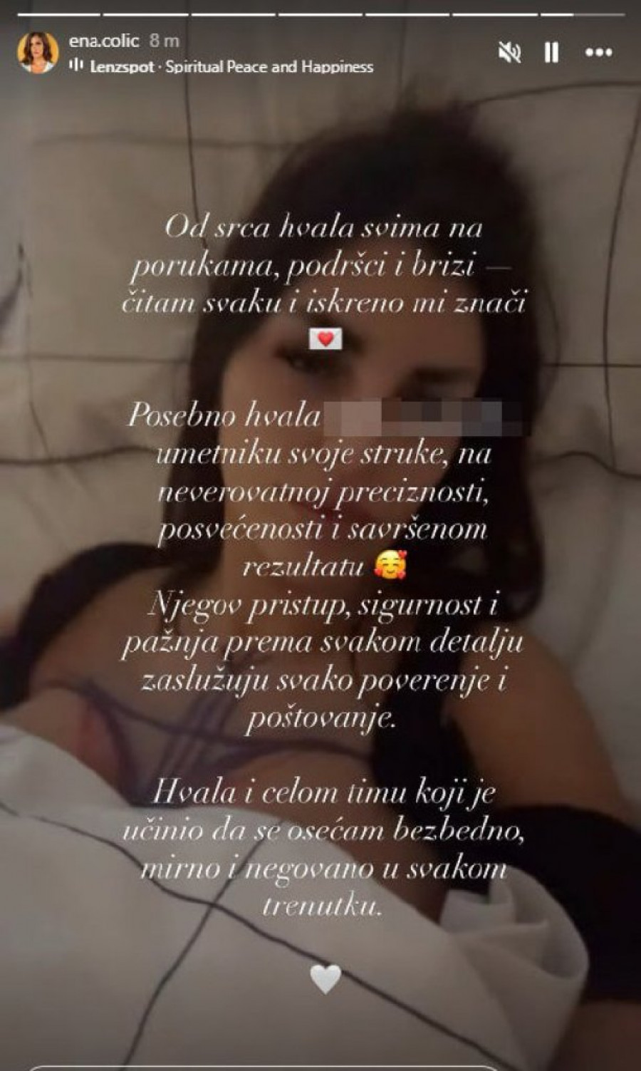 PRVI SNIMAK ENE ČOLIĆ IZ BOLNICE: Pogledajte u kakvom je stanju sada - CELA U ZAVOJIMA! (FOTO)