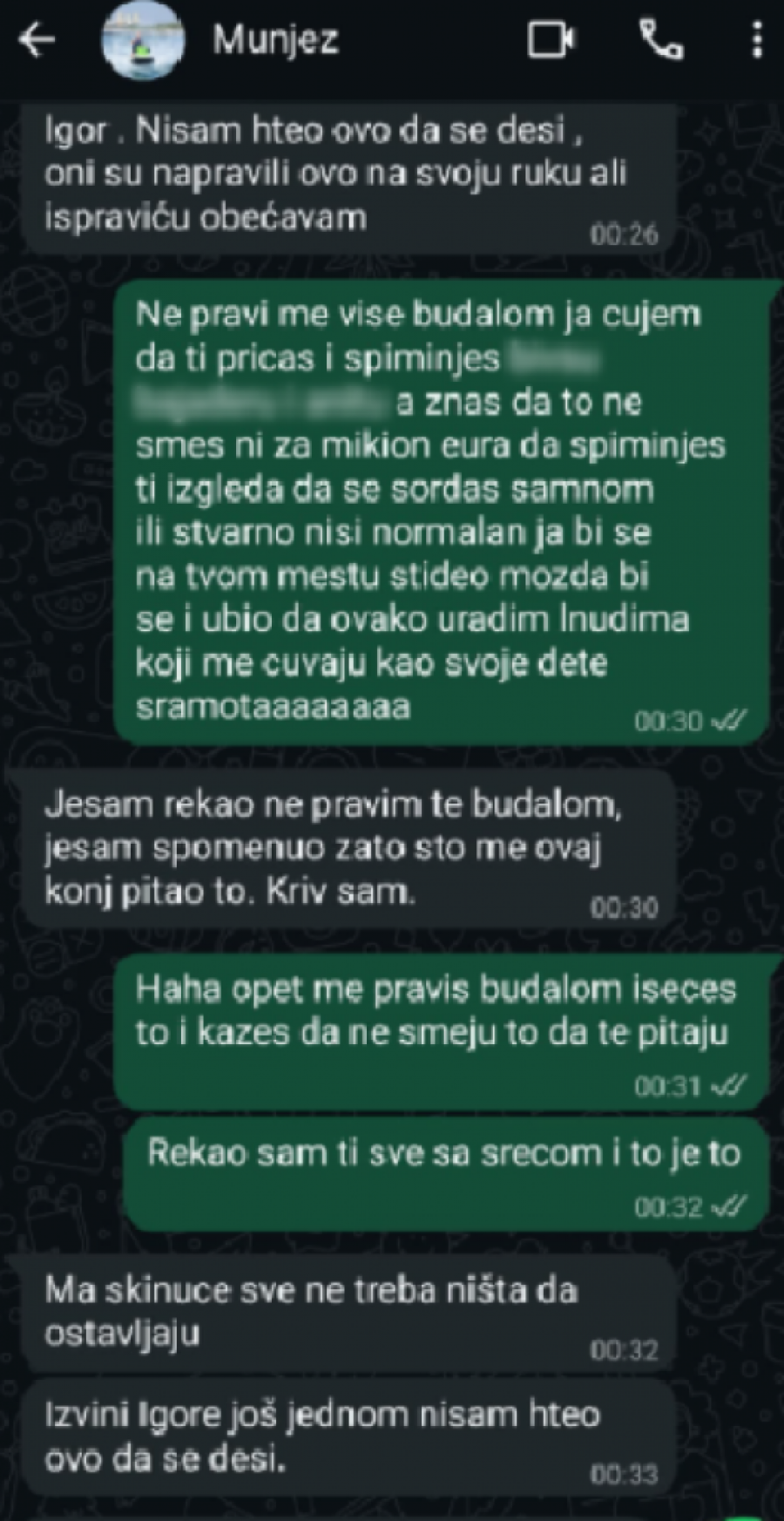 SKANDALČINA! Munjez PREVARIO naciju, pa IZBAČEN na ulicu, stvari mu završile u KESU si za đubre - POSEDUJE ŠOK PREPISKE! (GALERIJA)