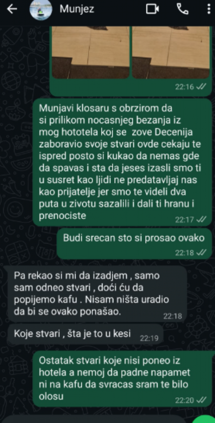 SKANDALČINA! Munjez PREVARIO naciju, pa IZBAČEN na ulicu, stvari mu završile u KESU si za đubre - POSEDUJE ŠOK PREPISKE! (GALERIJA)
