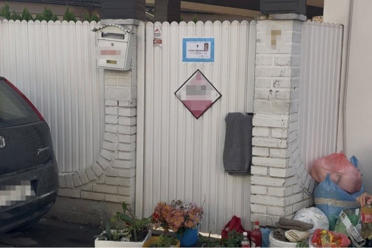 Kuća Verice Šerifović na dan Rajkove sahrane