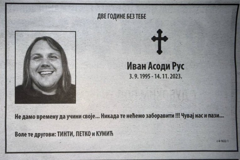 Printscreen čitulje Novosti