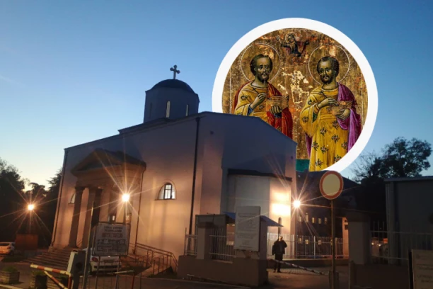 LITURGIJA U HRAMU KOJI JE BIO MRTVAČNICA: Klinički centar Srbije obeležio svoju slavu – Svete Vrače (VIDEO)