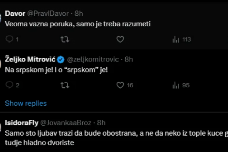 Željko Mitrović Tviter