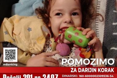 Pomozimo Dariji slanjem 301 na 2407