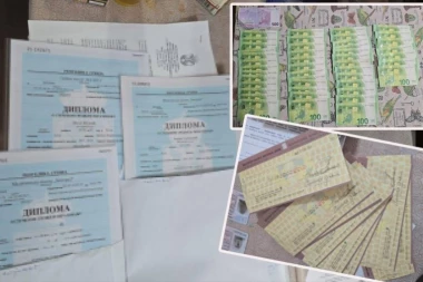 ŠTAMPALI LAŽNE DIPLOME, IMALI BLANKO ČEKOVE I 150.000 EVRA! Pogledajte šta je sve pronađeno kod falsifikatora! (FOTO)