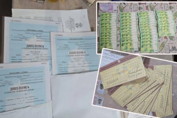 ŠTAMPALI LAŽNE DIPLOME, IMALI BLANKO ČEKOVE I 150.000 EVRA! Pogledajte šta je sve pronađeno kod falsifikatora! (FOTO)