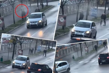 SNIMAK PUCNJAVE U KALESIJI! Jedan od pljačkaša pronađen mrtav - NAPADAČI IZBACILI NJEGOVO TELO IZ AUTOMOBILA TOKOM BEGA OD POLICIJE! (UZNEMIRIJUĆI VIDEO)