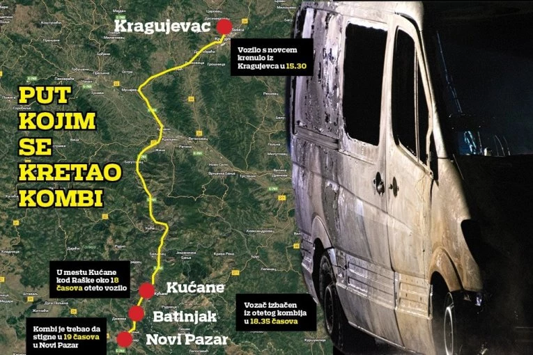 18 DANA POTAGE ZA PLJAČKAŠIMA KOJI SU UKRALI 2 MILIONA EVRA IZ BLINDIRANOG KOMBIJA! Nakon krađe zapalili vozilo, pa pobegli!