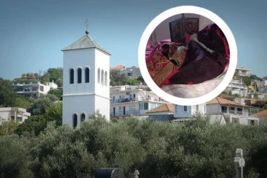 VANDALSKI NAPAD NA PRAVOSLAVNU SVETINJU U ULCINJU! Vernici zatečeni prizorom posle noći haosa (FOTO)
