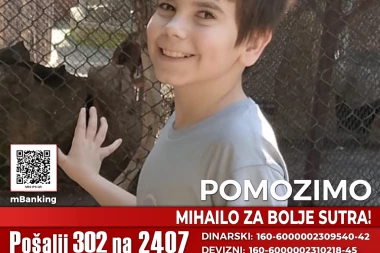 POMOZIMO MIHAILU ZA BOLJE SUTRA: SMS PORUKA 302 na 2407!