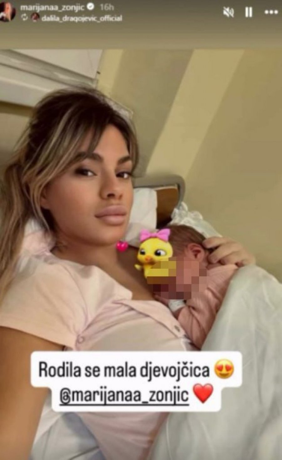 FOTOGRAFIJA DIREKTNO IZ PORODILIŠTA! Dalila Dragojević objavila fotografiju, na mrežama nastala totalna pometnja! (FOTO)