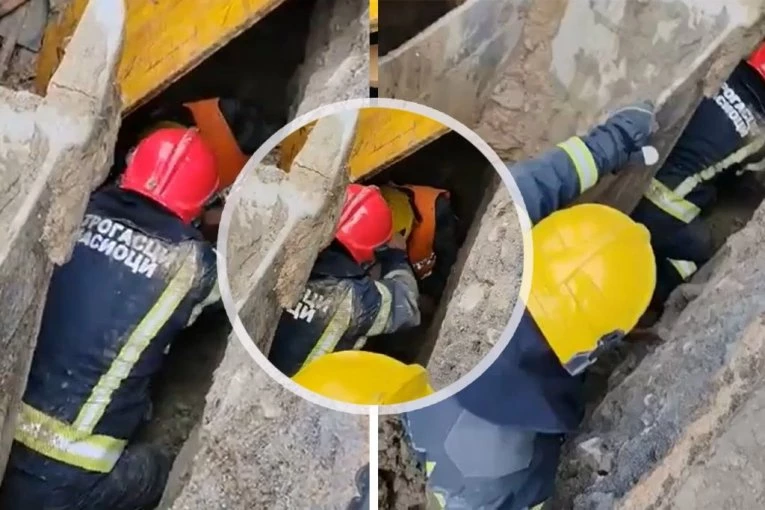 RADNIKA ZATRPALA ZEMLJA U PETNICI! Dramatične scene spasavanja! (FOTO)