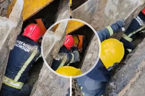 RADNIKA ZATRPALA ZEMLJA U PETNICI! Dramatične scene spasavanja! (FOTO)