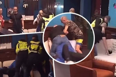 STRAVIČNA TUČA USRED ŽURKE, ANELI I LUKA ZVERSKI NAPADNUTI: Učesnik legao preko njih, pa DAVIO Ahmićevu! (VIDEO)