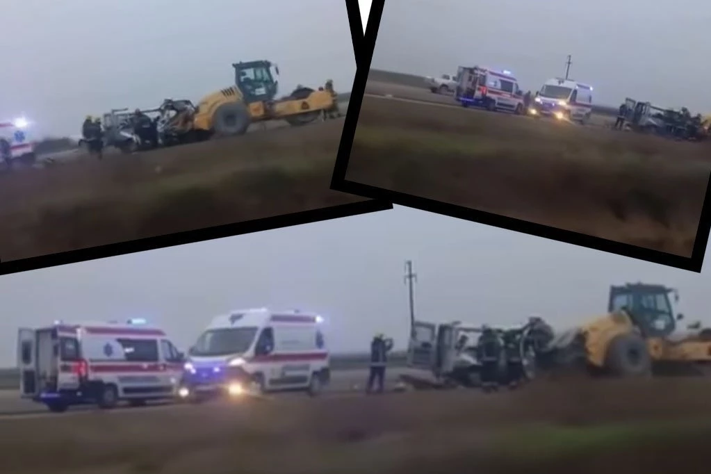PRVI SNIMCI HORORA KOD RUME! Kombi udario u putarski valjak, četiri mrtve osobe, tri povređeni! (VIDEO)