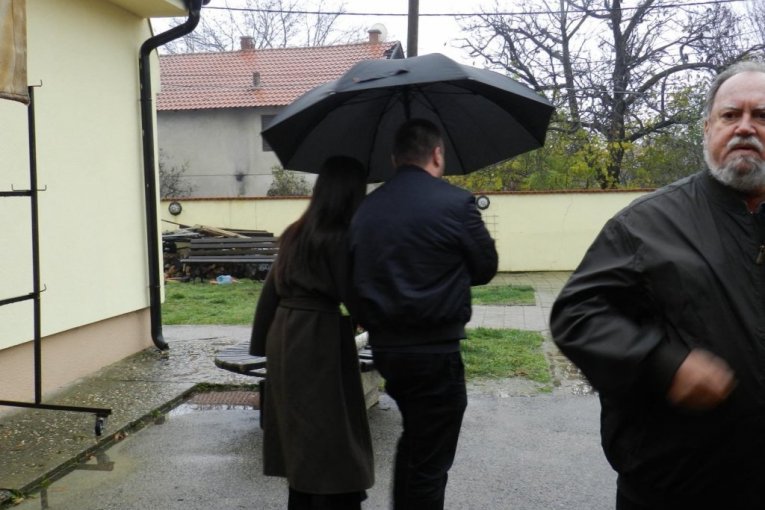 Milica Pavlović na sahrani Ljiljane Jorgovanović