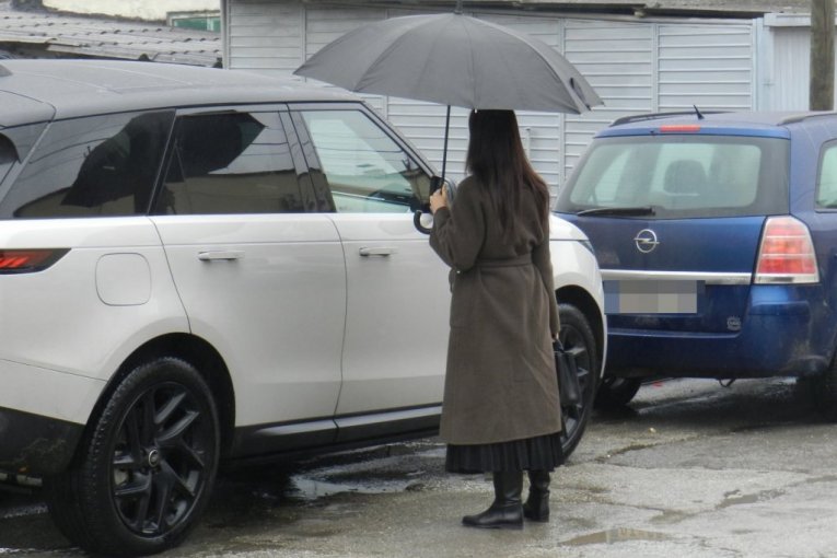 Milica Pavlović na sahrani Ljiljane Jorgovanović