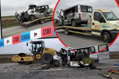 PETA ŽRTVA SAOBRAĆAJNE NESREĆE KOD RUME! Kombi prevozio sezonske radnike, pa udario u putarski valjak - TRAGEDIJA SADA POSTALA JOŠ VEĆA!
