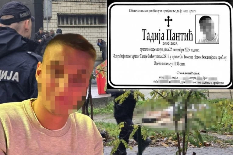 "SINE MOJ, HVALA TI ZA SVE!" Otac ubijenog Tadije objavio njegovu umrlicu uz vapaje koji kidaju dušu: "Kako ću bez mog Čokija…" (FOTO)