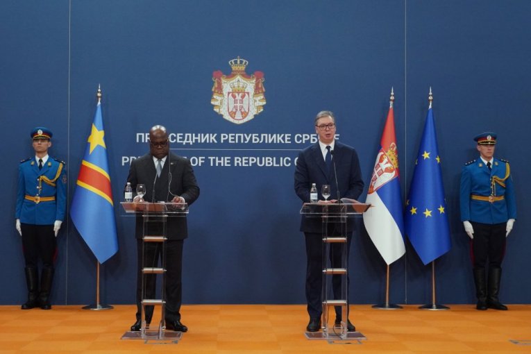 "RAZGOVARLI SMO O VOJNO-TEHNIČKOJ SARADNJI, OBRAZOVANJU, STIPENDIJAMA!" Vučić i Česekedi nakon sastanaka: Kongo uvek može da računa na Srbiju!