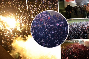 SVE PORAZBIJANO! Haotične scene u Areni! GROBARI NE DAJU ŽELJKA, PREKINULI TRENING PARTIZANA, A PRETE I PREKIDOM MEČA PROTIV BAJERNA! (FOTO, VIDEO)