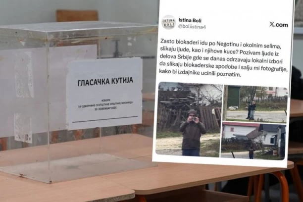 ZAŠTO BLOKADERI FOTOGRAFIŠU LJUDE I KUĆE OKO NEGOTINA?! Jeziva scena na dan izbora! (FOTO)