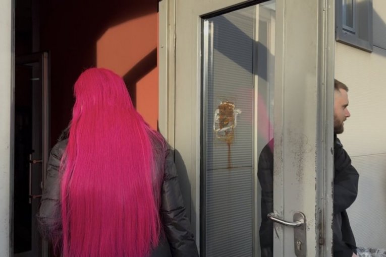 Zorica Brunclik na snimanju "Pinkovih zvezda"